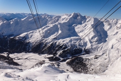 Talblick vom Schnalstaler Gletscher