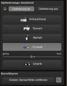 Mit Hilfe von Schiebereglern kann man auch selbst Hand anlegen.