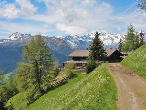 Die Prantneralm oberhalb von Sterzing