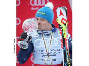 Peter Fill, Gewinner des Abfahrts-Weltsups 2015/2016