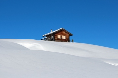 Einsame Berghütte